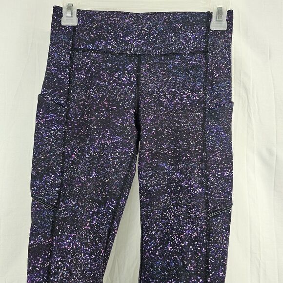 Lululemon Speed Up Crop 21" Size 4 EUC Crystalline Multi Luxtreme - Picture 6 of 11